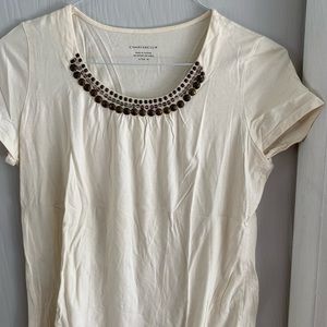 Women’s short sleeve beige top